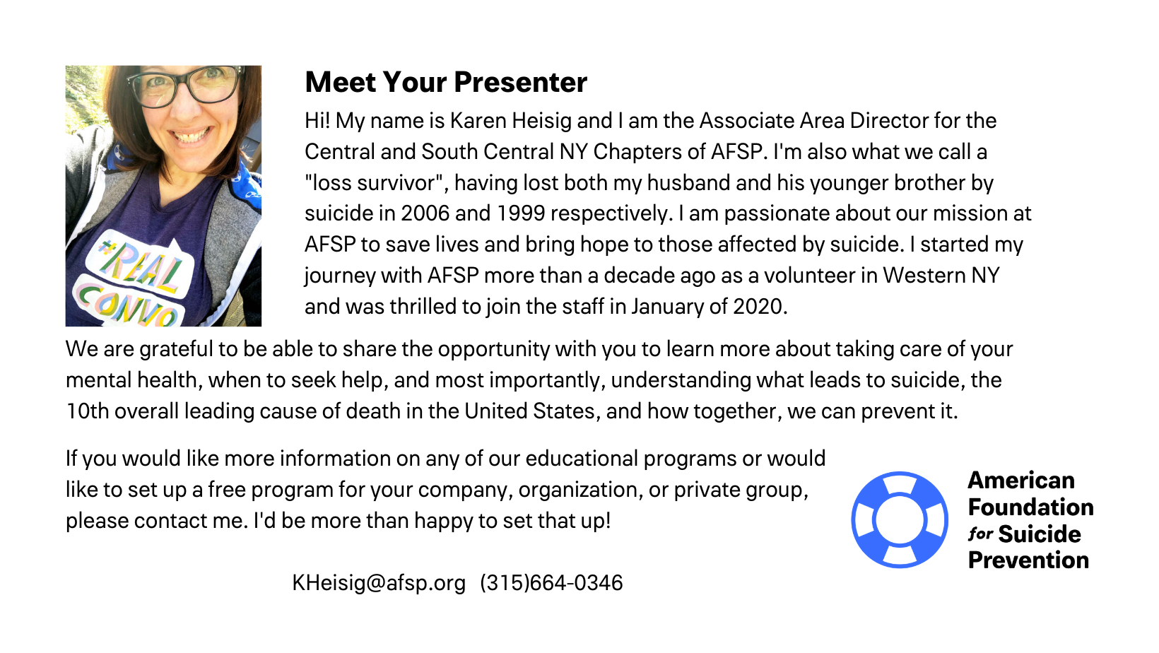 Meet your presenter!